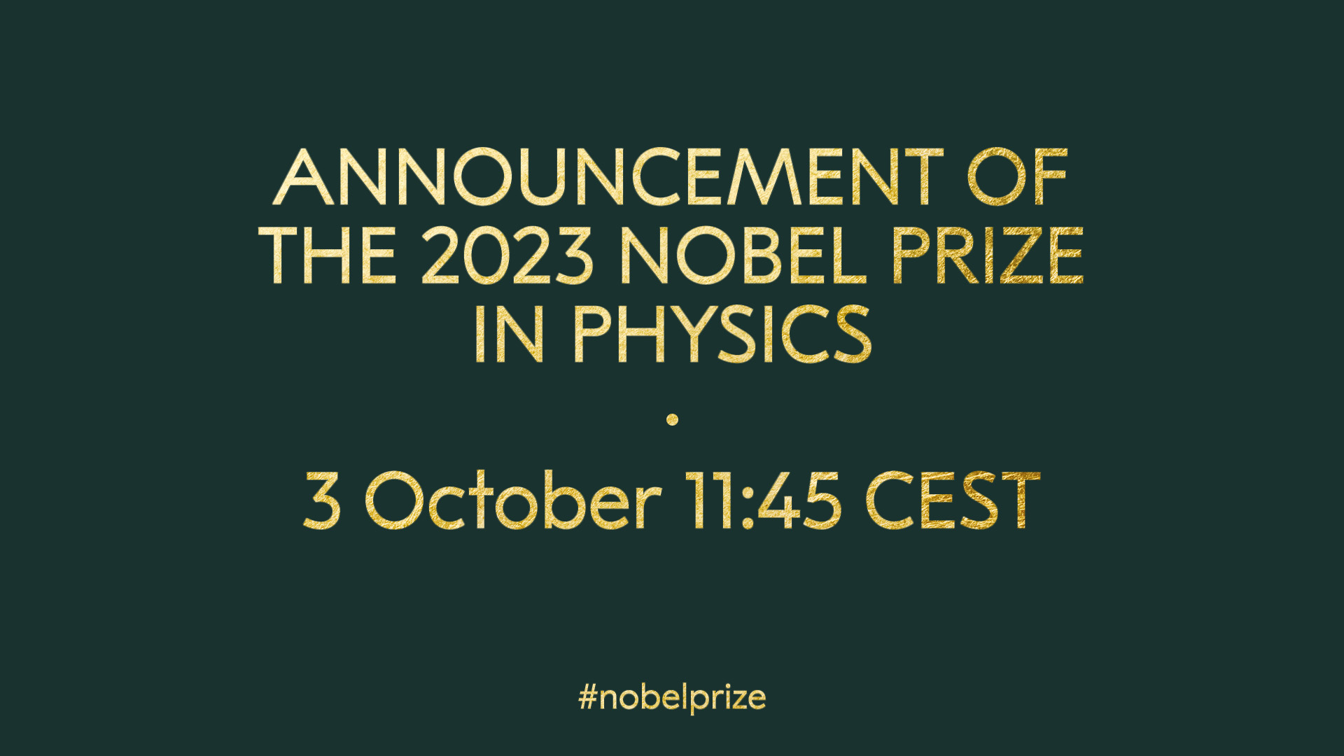 جائزة نوبل فى الفيزياء 2023