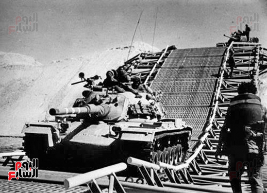 دبابة مصرية اثناء حرب أكتوبر