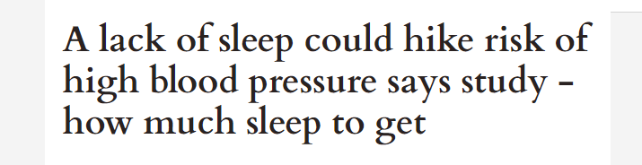 النوم وضغط الدم