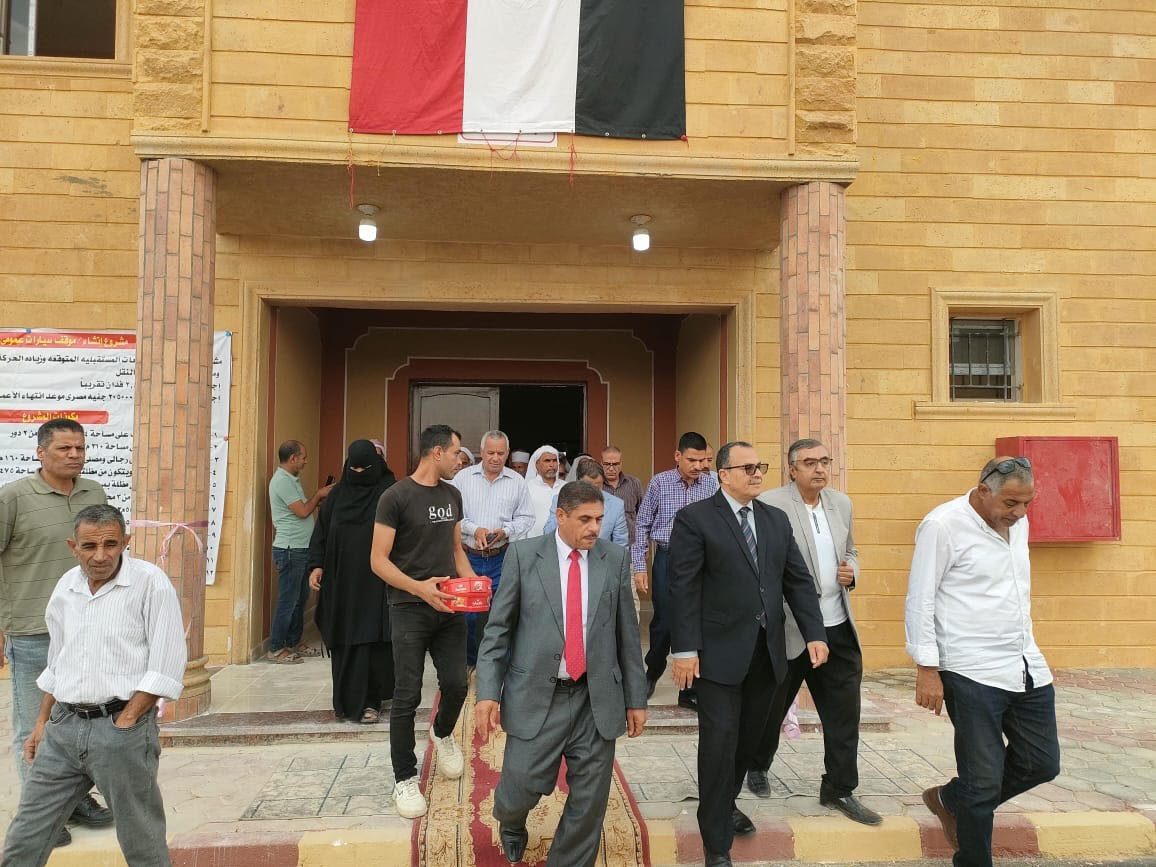 افتتاح موقف سيارات مدينة نخل الجديد بشمال سيناء (4)
