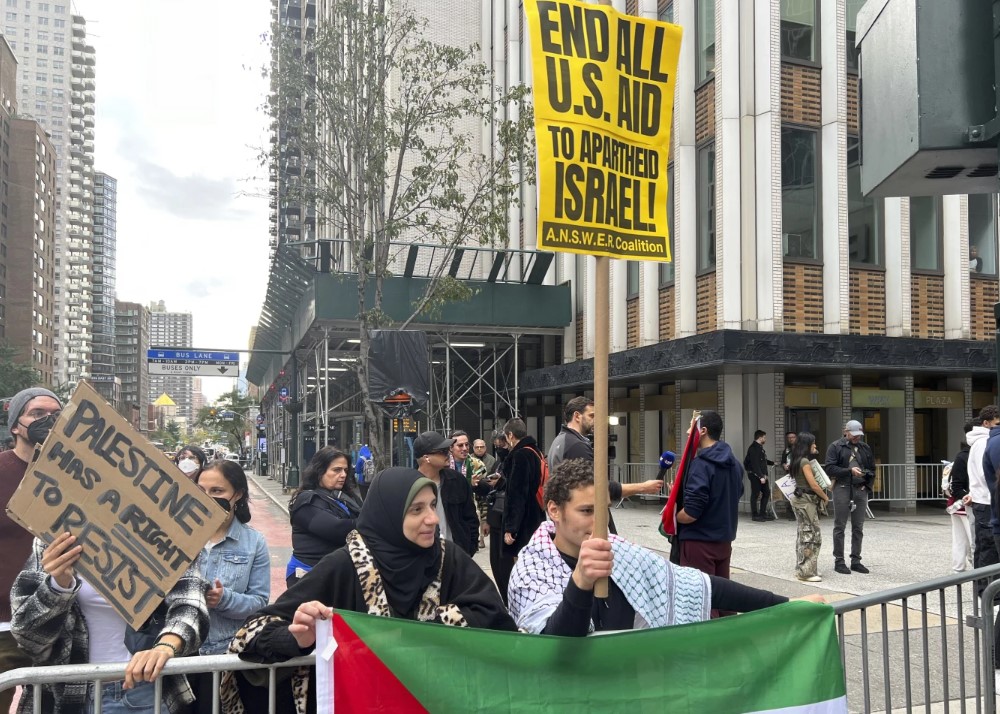 مسيرات لدعم فلسطين فى الولايات المتحدة