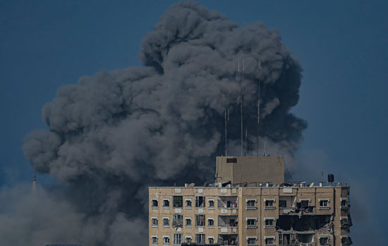 انفجار ضخم فى وسط غزة