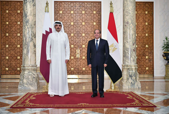 الرئيس السيسي وأمير قطر الرئيس السيسي وأمير قطر