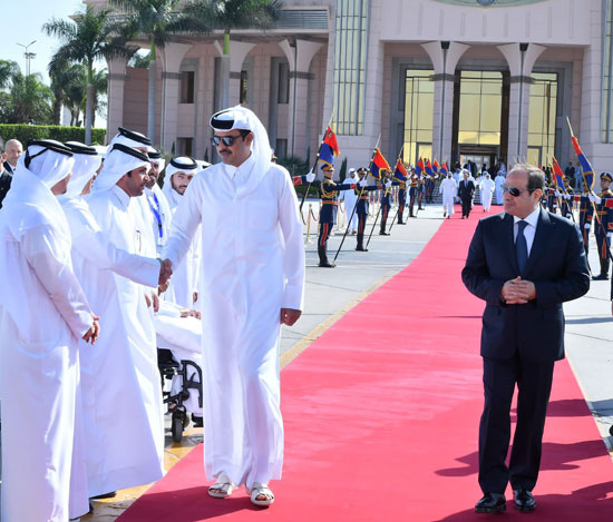 الرئيس عبد الفتاح السيسي وأمير قطر الرئيس عبد الفتاح السيسي وأمير قطر