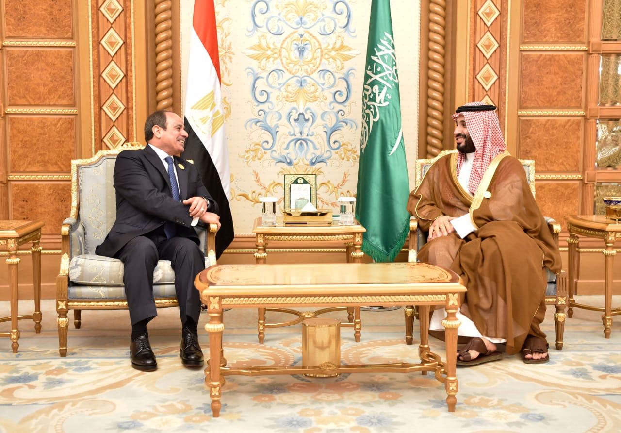الرئيس السيسى يلتقى ولى العهد السعودى (3)
