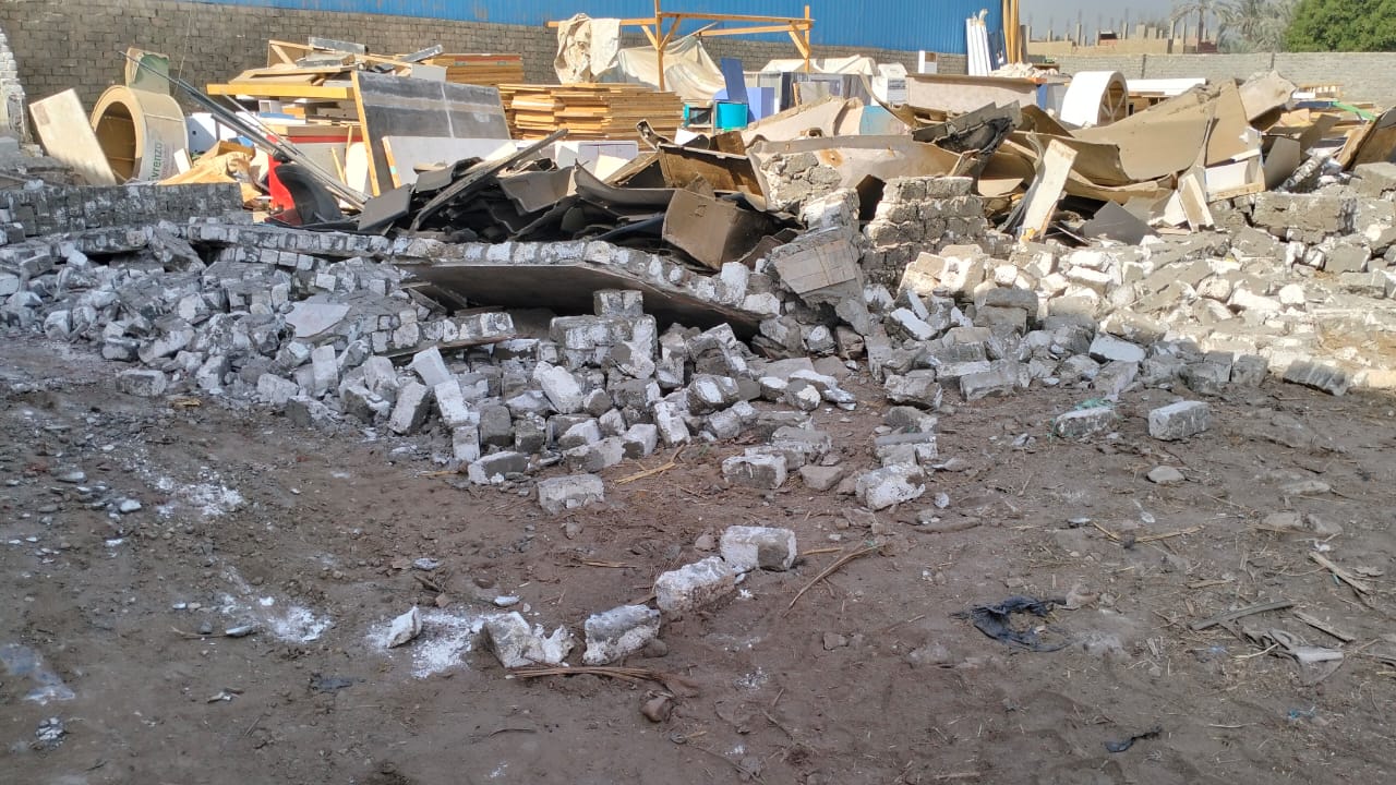 إزالة التعديات على الأراضى الزراعية