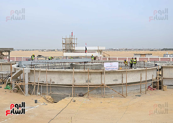 محطة معالجة صرف صحى الحامول بطاقة 10-15 ألف م3 يوم، بمحافظة الفيوم (2)