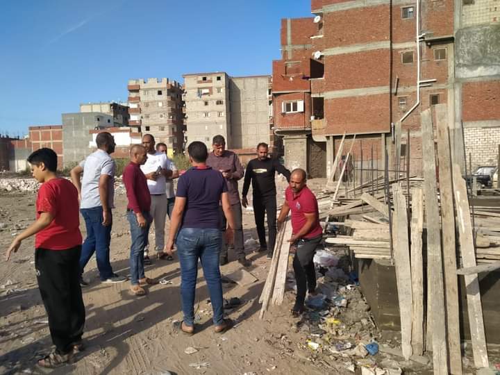 إيقاف أعمال بناء مخالف في ريف المنتزة اول بالاسكندرية