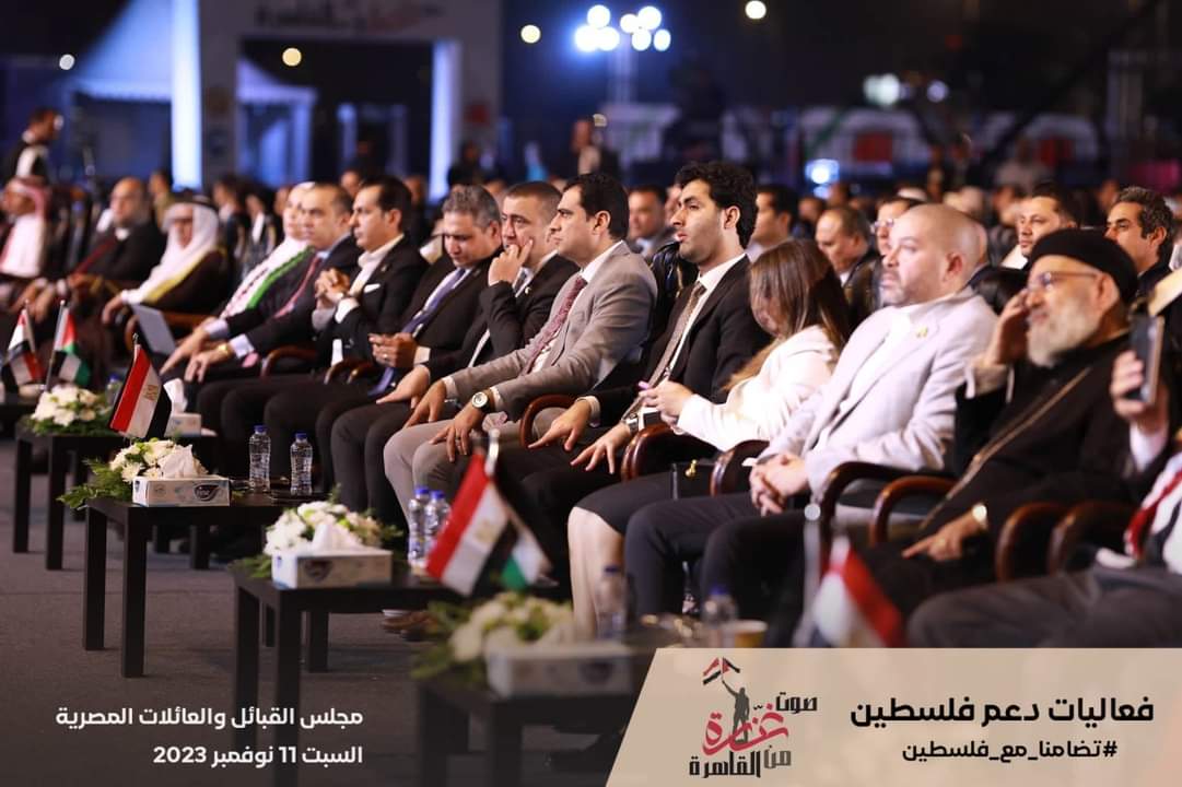 حملة المرشح عبد الفتاح السيسي أثناء مشاركتها في المؤتمر