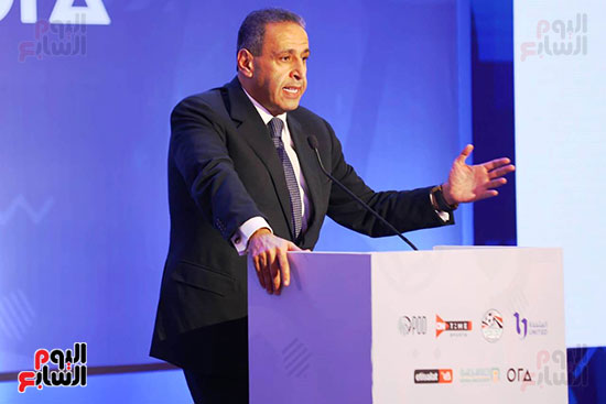 محمد سالمان رئيس المتحدة في مؤتمر بث مباريات منتخب مصر