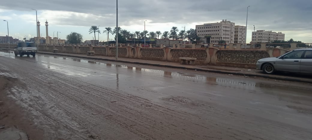 هطول امطار على مدن كفر الشيخ