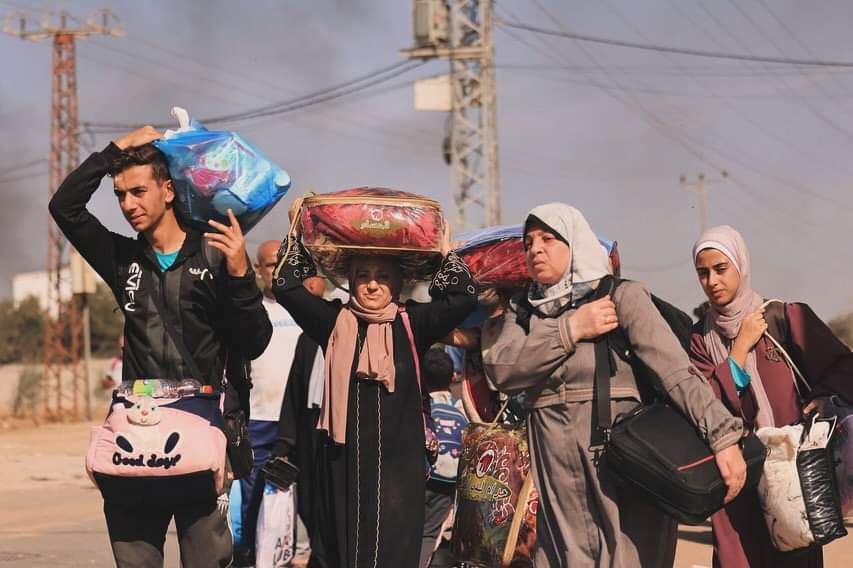امهات غزة اثناء النزوح