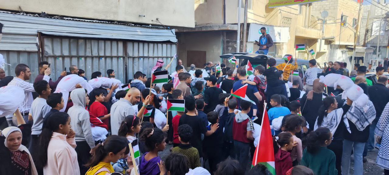 مسيرة لدعم غزة في إربد الأردنية