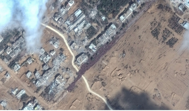 صور بالأقمار الصناعية لقطاع غزة