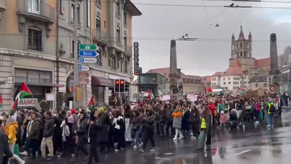 مظاهرات فى سويسرا