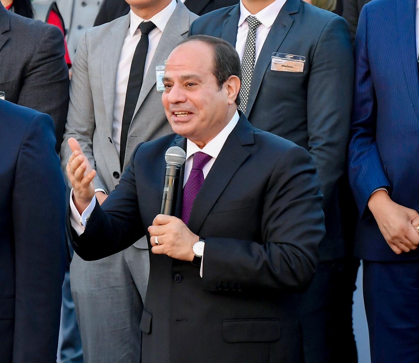الرئيس السيسى خلال الفعالية باستاد القاهرة