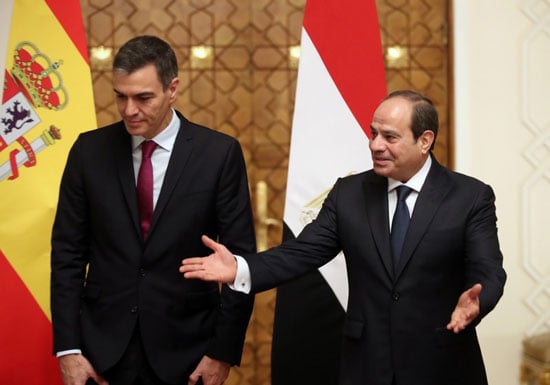 الرئيس عبد الفتاح السيسى يرحب برئيس الوزراء البلجيكى