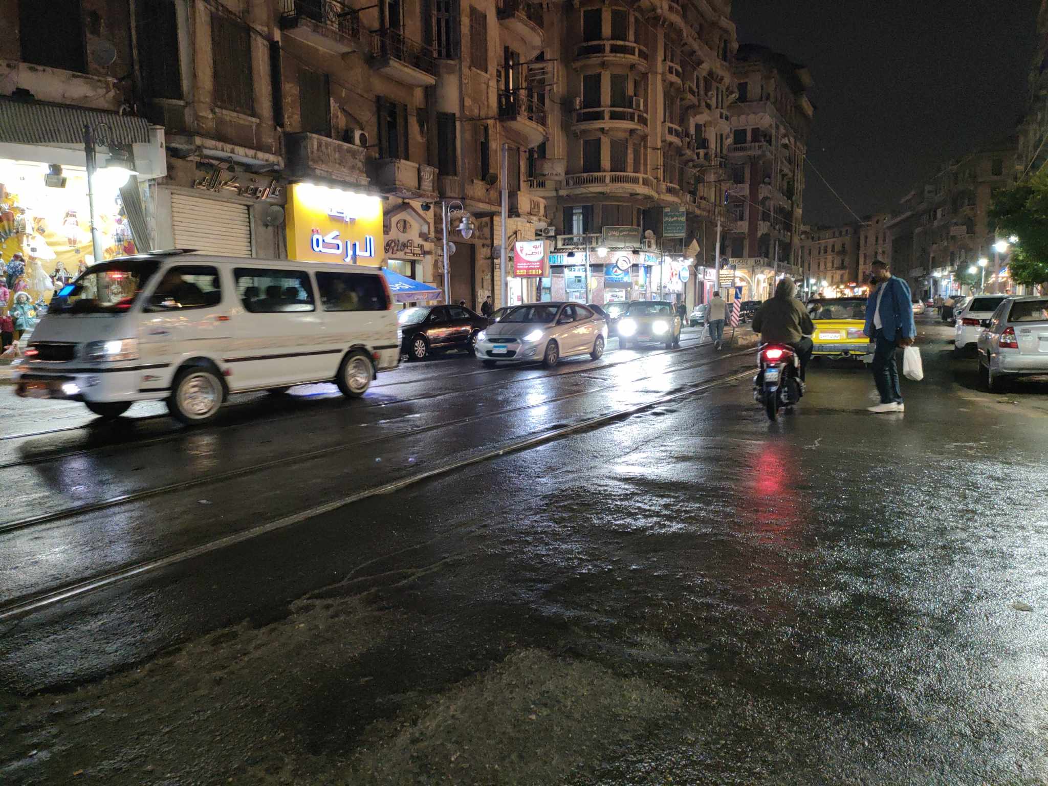 امطار متوسطة علي وسط  الإسكندرية