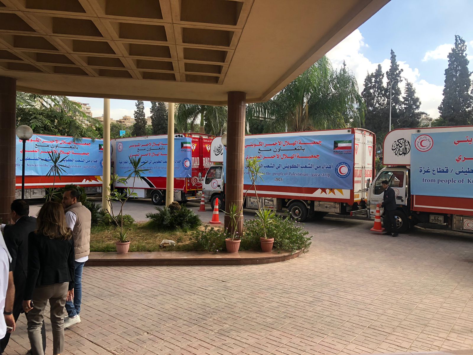 قافلة مساعدات جديدة لغزة تضم 35 شاحنة
