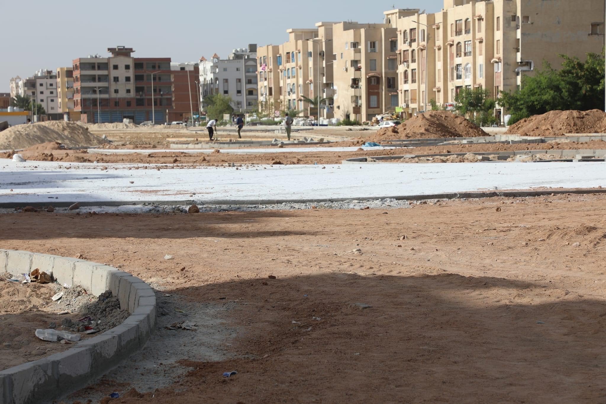 مشروع الحديقة المتكاملة الجارى انشاءه بمدينة الغردقة