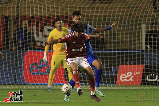 Mohamed Zaalouk, Al-Ahly’s rising striker, in the Smouha match