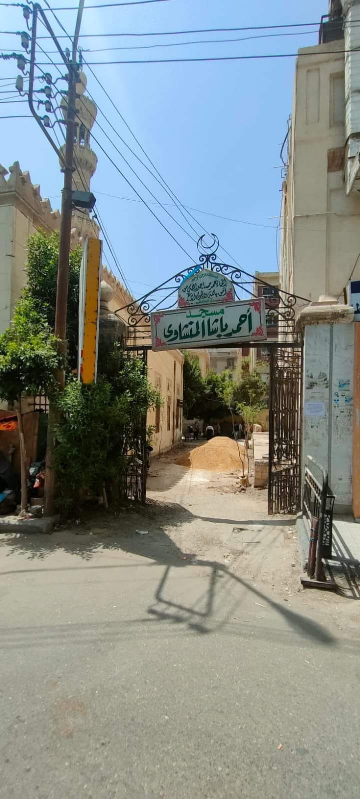 مدخل مسجد احمد باشا المنشاوى