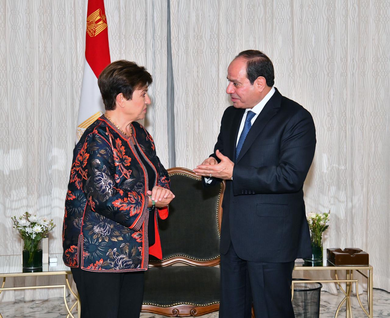 الرئيس السيسى يستقبل المدير التنفيذي لصندوق النقد الدولى الرئيس السيسى يستقبل المدير التنفيذي لصندوق النقد الدولى