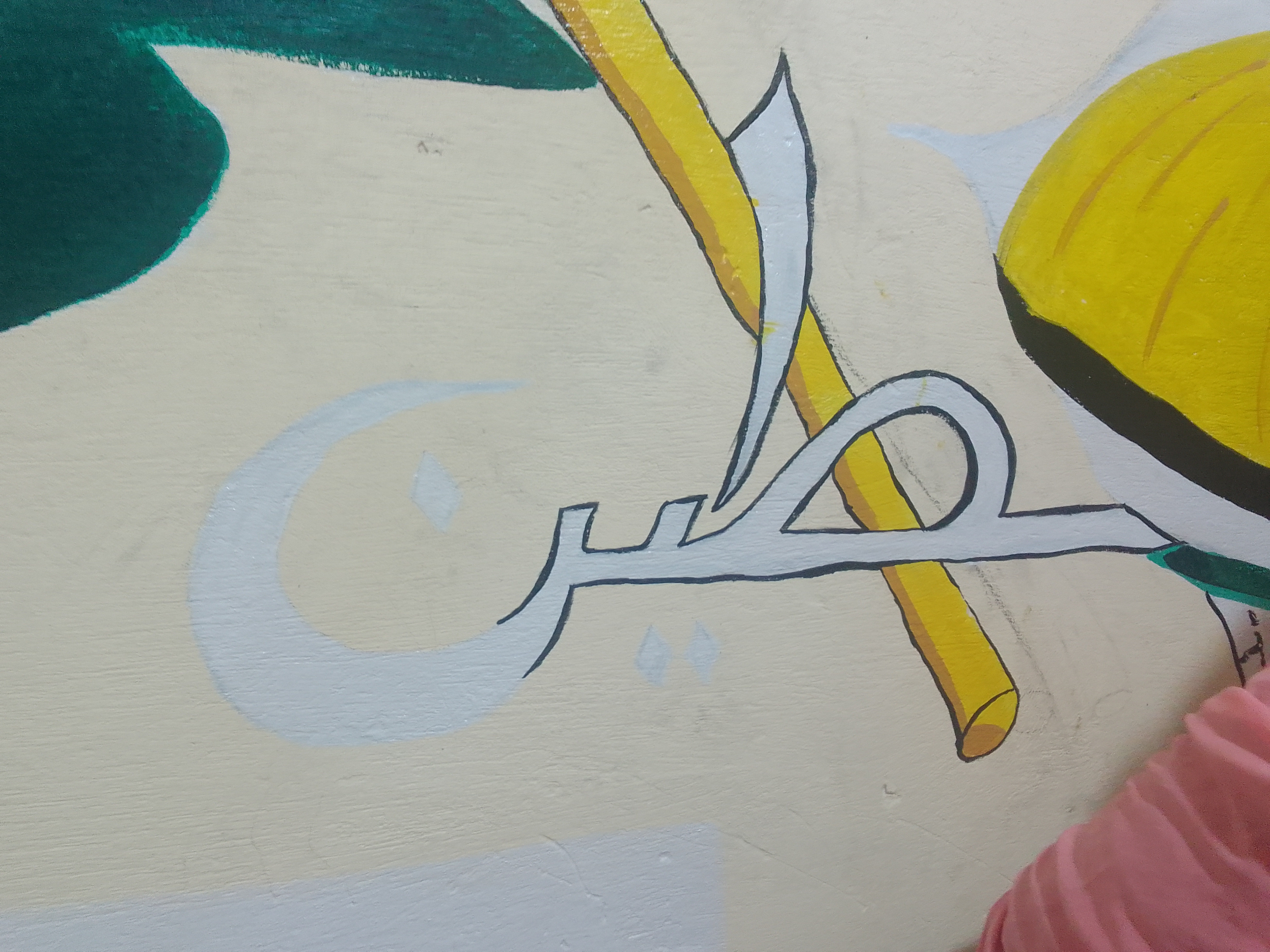 جدارية لدعم فلسطين في دمياط (4)
