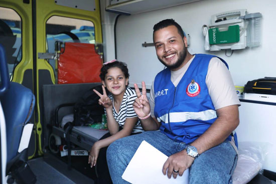 دخول حالات أطفال مرضى السرطان من قطاع غزة (18)