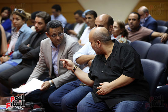 مؤتمر عن حرب غزة من نقابة الصحفيين (33)