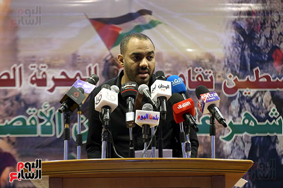 مؤتمر عن حرب غزة من نقابة الصحفيين (5)