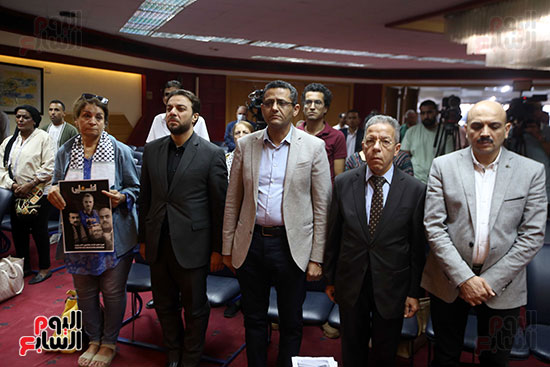 مؤتمر عن حرب غزة من نقابة الصحفيين (3)
