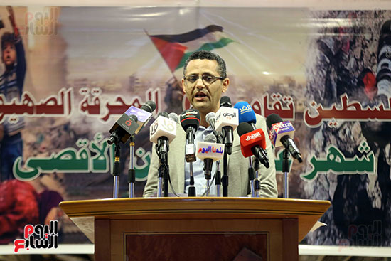 مؤتمر عن حرب غزة من نقابة الصحفيين (18)