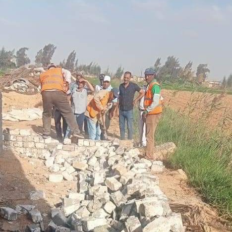 إزالة بناء مخالف علي أرض زراعية في مريوط  بالإسكندرية