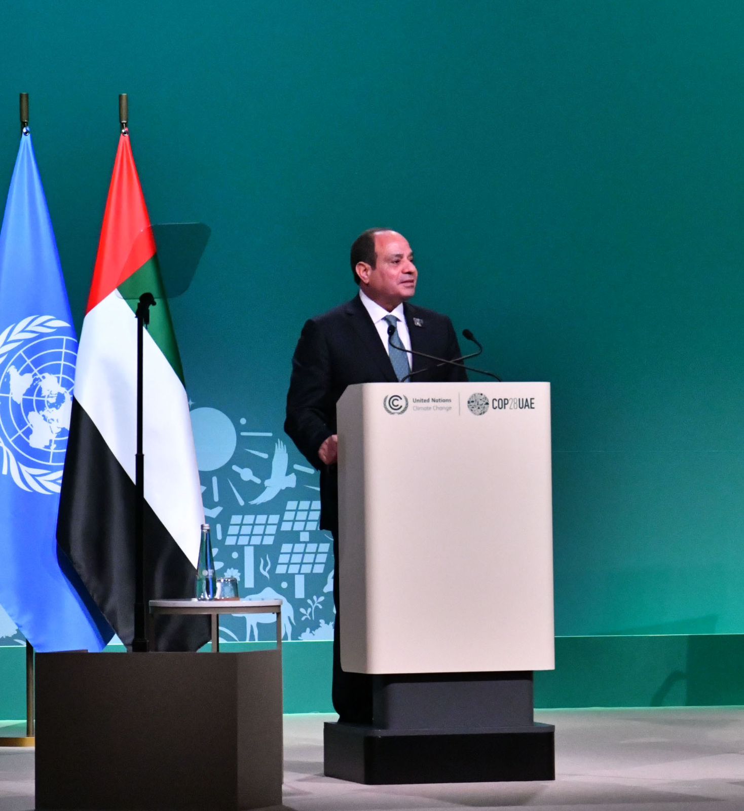 الرئيس عبد الفتاح السيسي يشارك فى الدورة الـ28 لمؤتمر أطراف اتفاقية الأمم المُتحدة الإطارية لتغير المناخ (1)