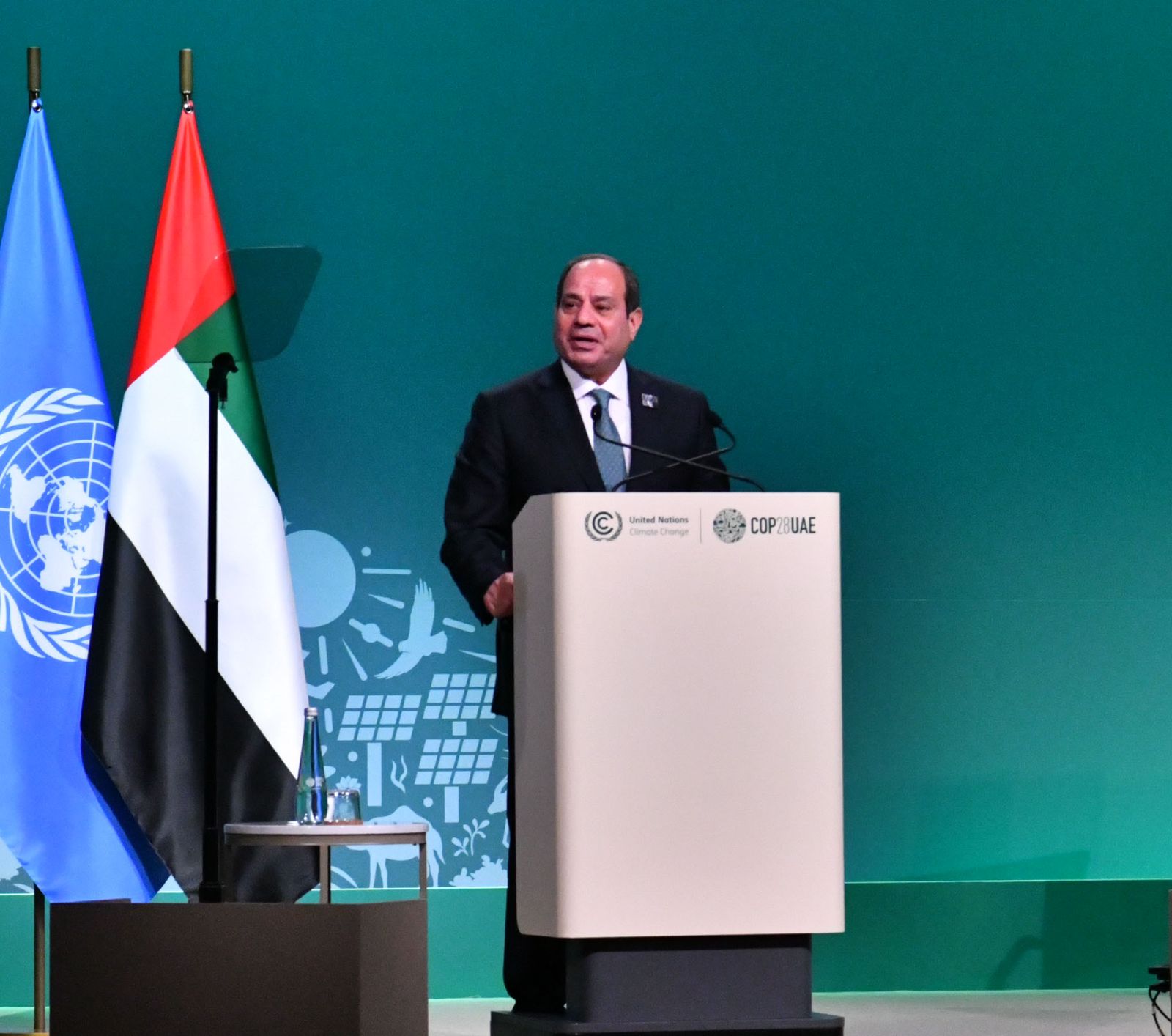 الرئيس عبد الفتاح السيسي يشارك فى الدورة الـ28 لمؤتمر أطراف اتفاقية الأمم المُتحدة الإطارية لتغير المناخ (2)