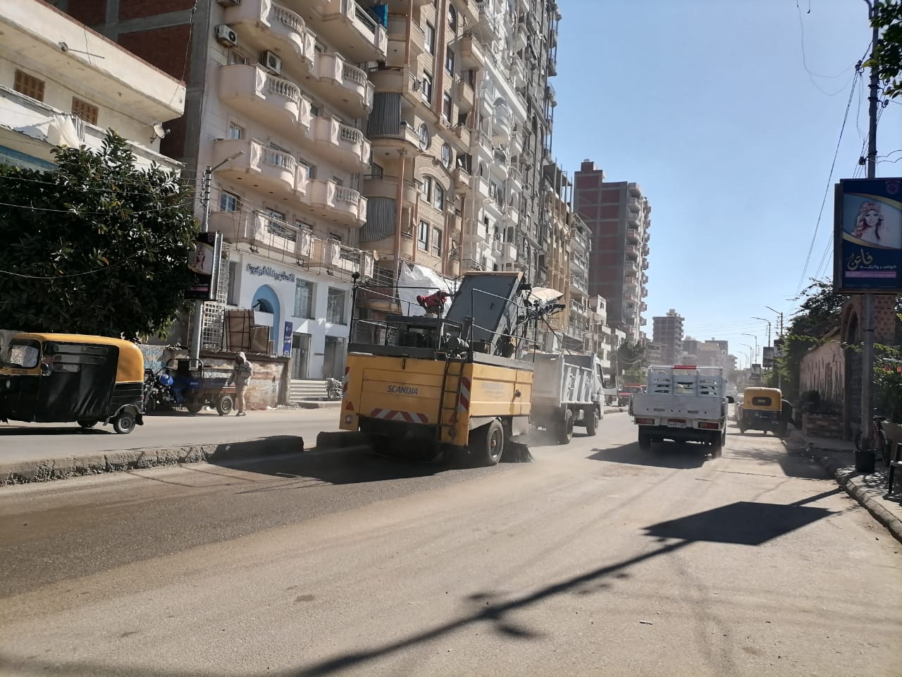 حملات نظافة بالشوارع بكفر الشيخ