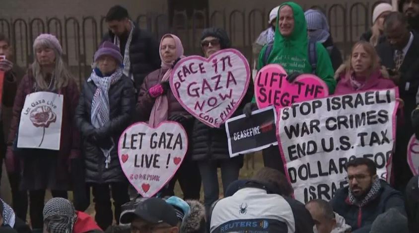 مظاهرات فى واشنطن ضد العدوان الإسرائيلى على غزة