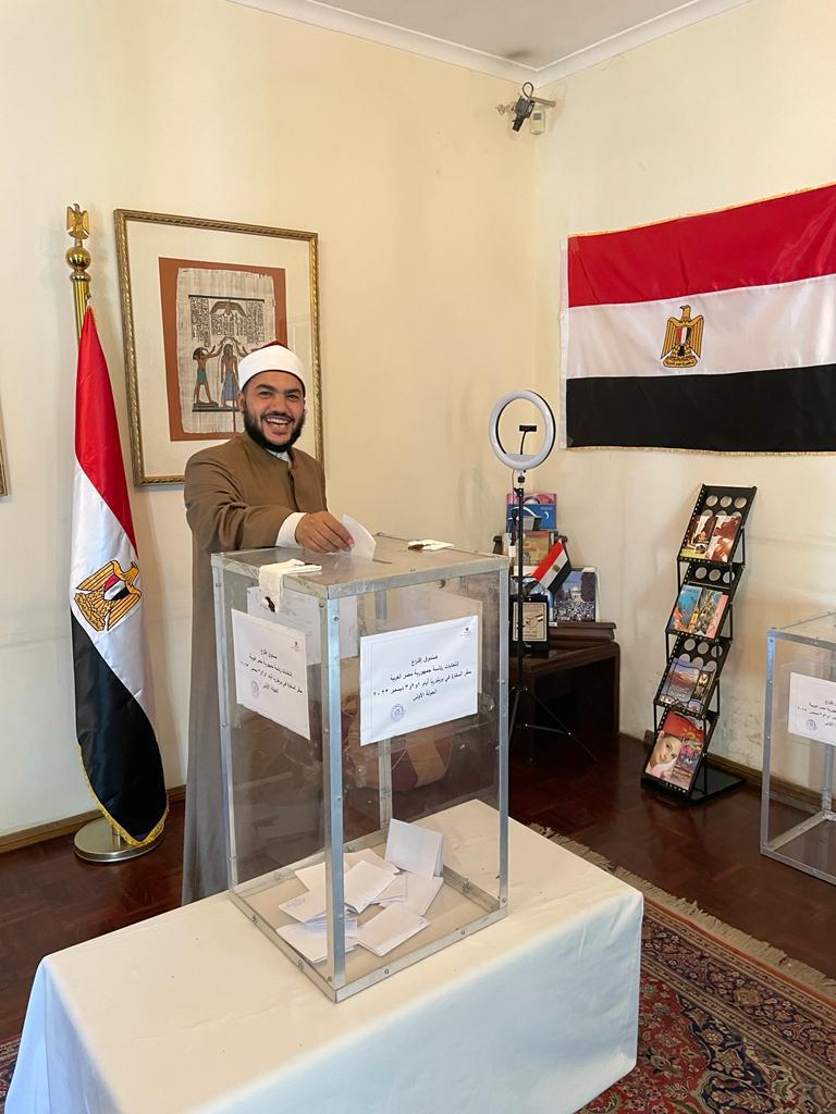 أبناء الجالية المصرية بجنوب أفريقيا يدلون بأصواتهم في الانتخابات الرئاسية