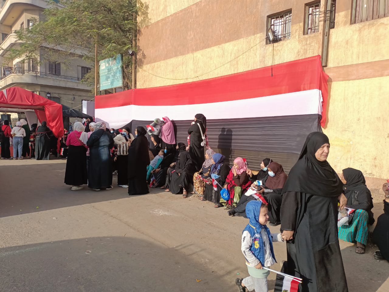 المراة المصرية تشارك أمام اللجان المراة المصرية تشارك أمام اللجان