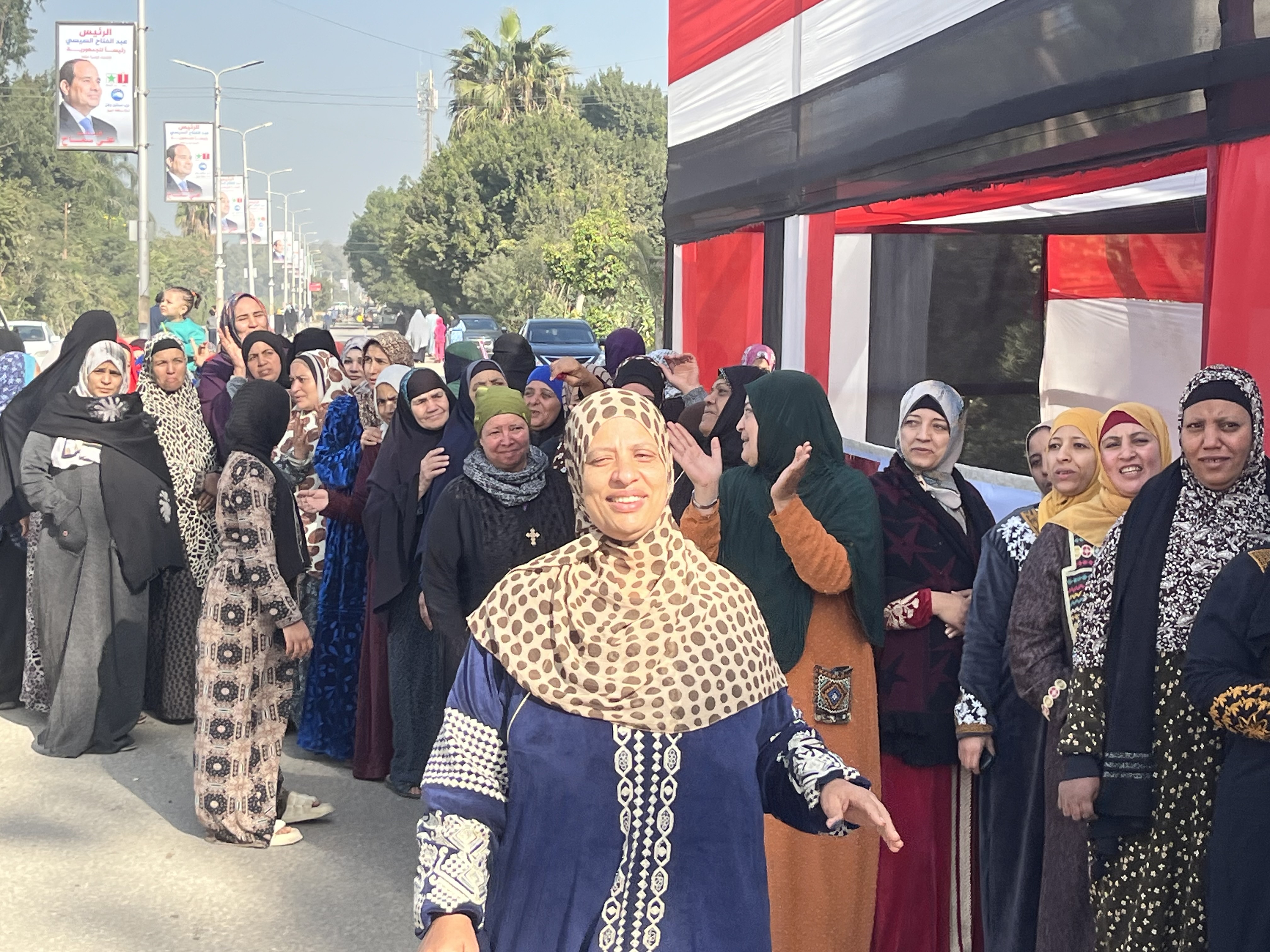 سيدات مصر تشارك بالانتخابات الرئاسية