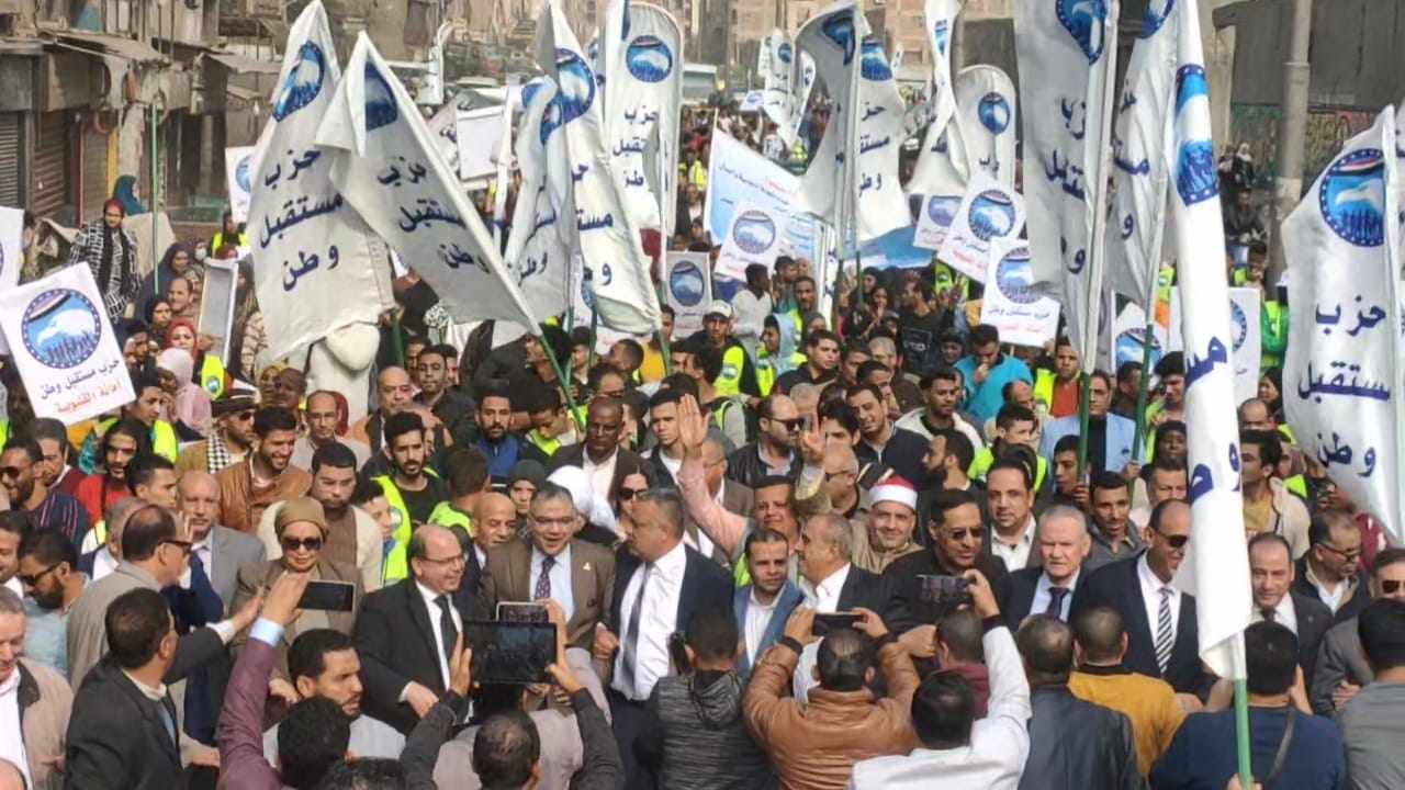 مسيرات حاشدة لحزب مستقبل وطن بالقليوبية (2)
