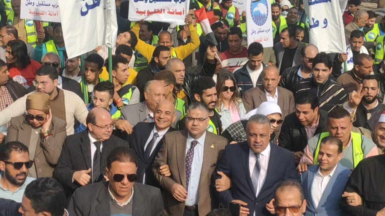 مسيرات حاشدة لحزب مستقبل وطن بالقليوبية (3)