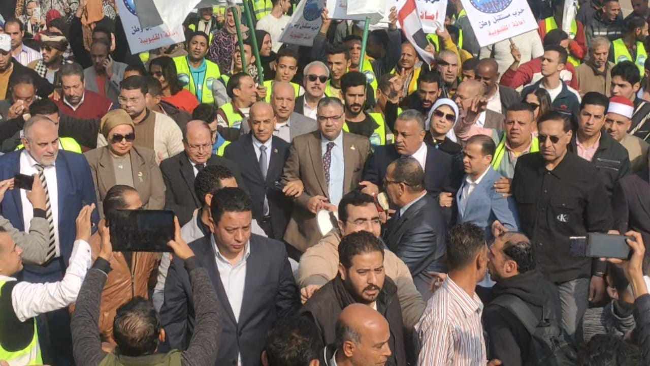 مسيرات حاشدة لحزب مستقبل وطن بالقليوبية (1)