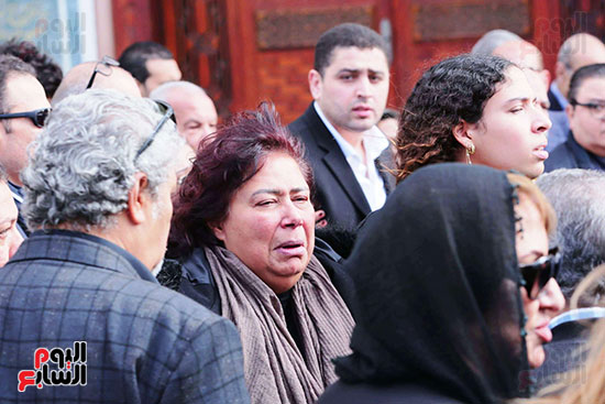 جنازة زوج الفنانة إيناس عبد الدايم  (2)