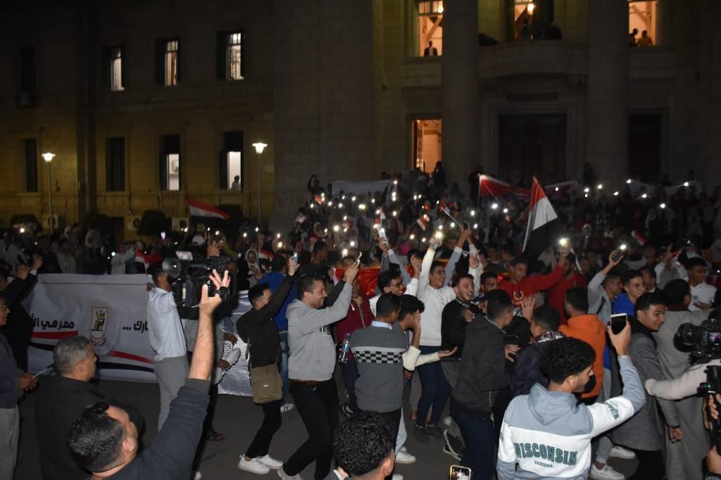 احتشاد طلاب جامعة القاهرة