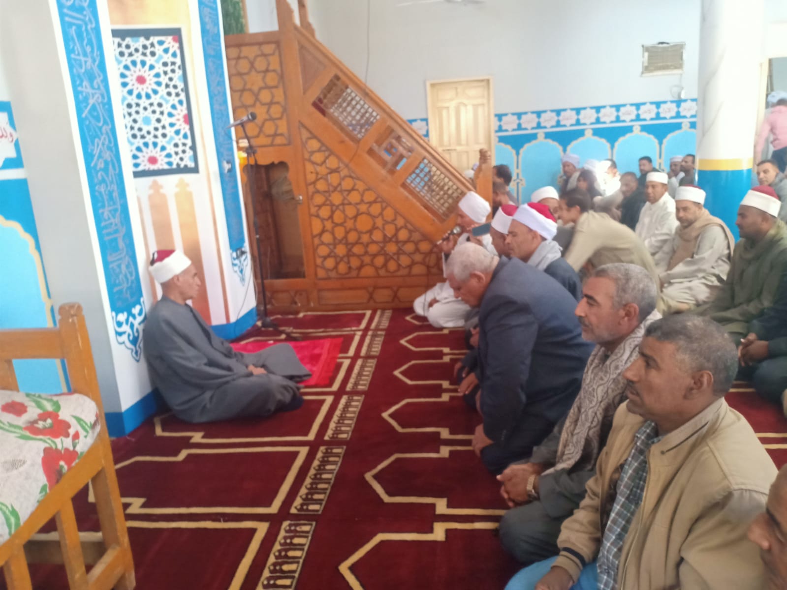 وكيل الأوقاف بافتتاح مسجد الفتح طافوره بقرية البغدادي بالبياضية