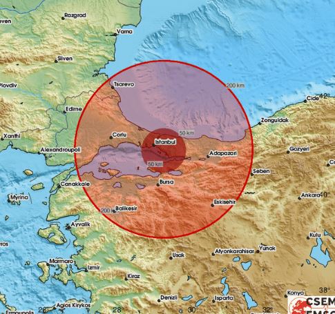 محيط زلزال إسطنبول