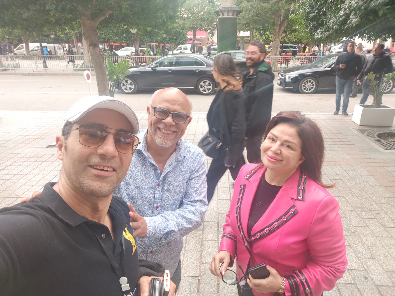 الهام شاهين مع الزميل جمال عبد الناصر