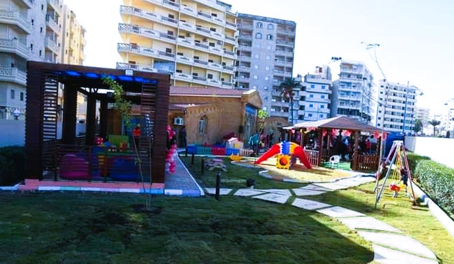 حديقة مركز رعاية اطفال التوحد بمطروح